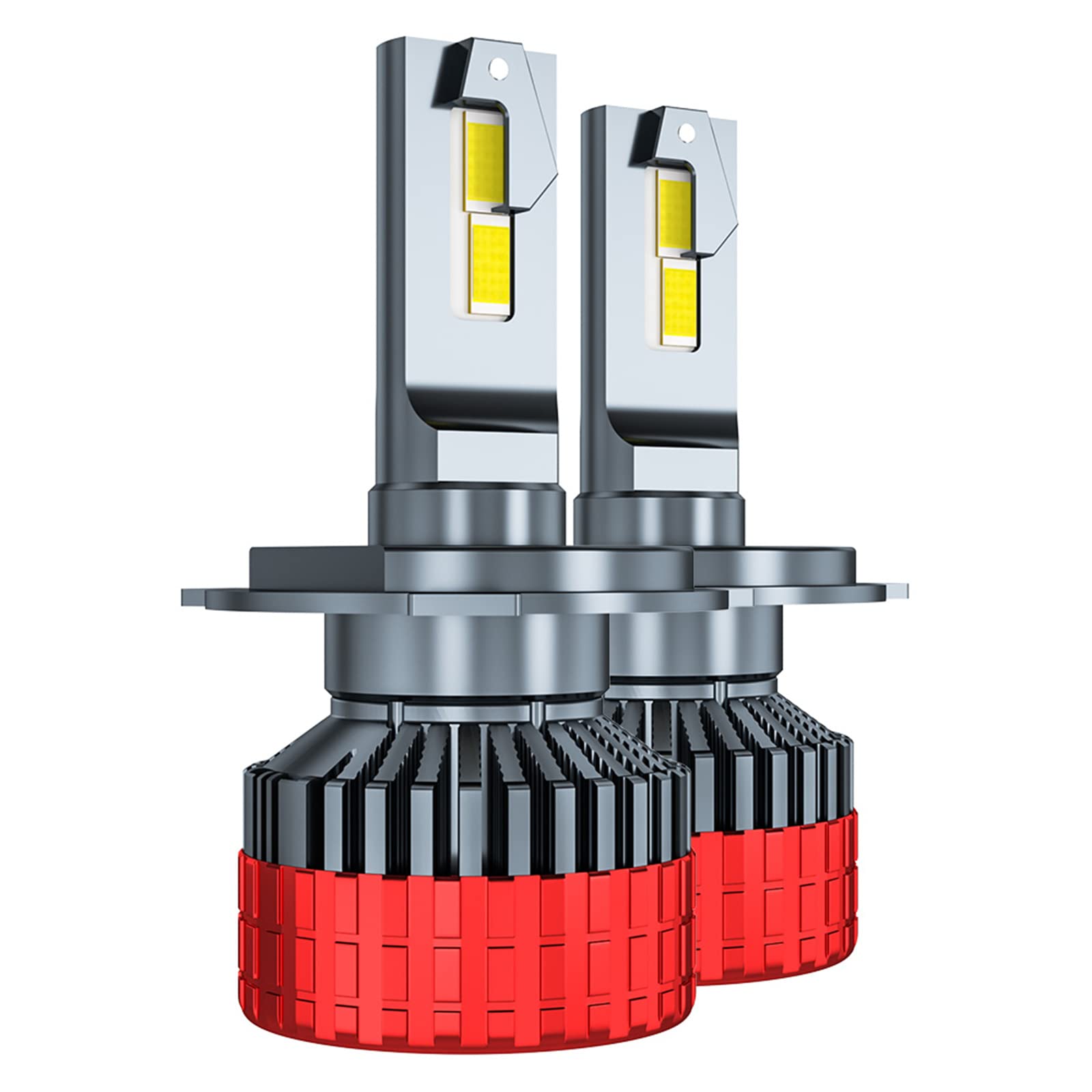 LED-Scheinwerferlampen, 22.000 Lumen, heller, Hyper Luminance, 6000 K, LED-Chip, weiß, Umrüstsatz für externes Vorschaltgerät, Hochleistungsstrahl, IP67, wasserdicht – PA von SCOZIA