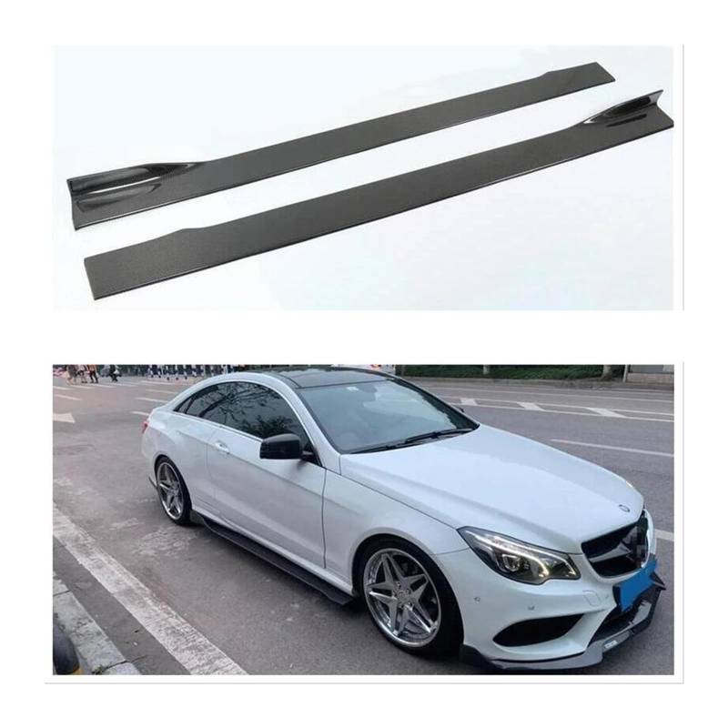 Auto-Heckspoiler für Mercedes-Benz W207 E-Klasse Coupe E200 E320 E400 2009–2015, Autozubehör, Kohlefaser-Seitenkarosserie-Schürzen-Set, Lippenverkleidung, Spoiler SCSTHRCRA (2009 bis 2012) von SCSTHRCRA