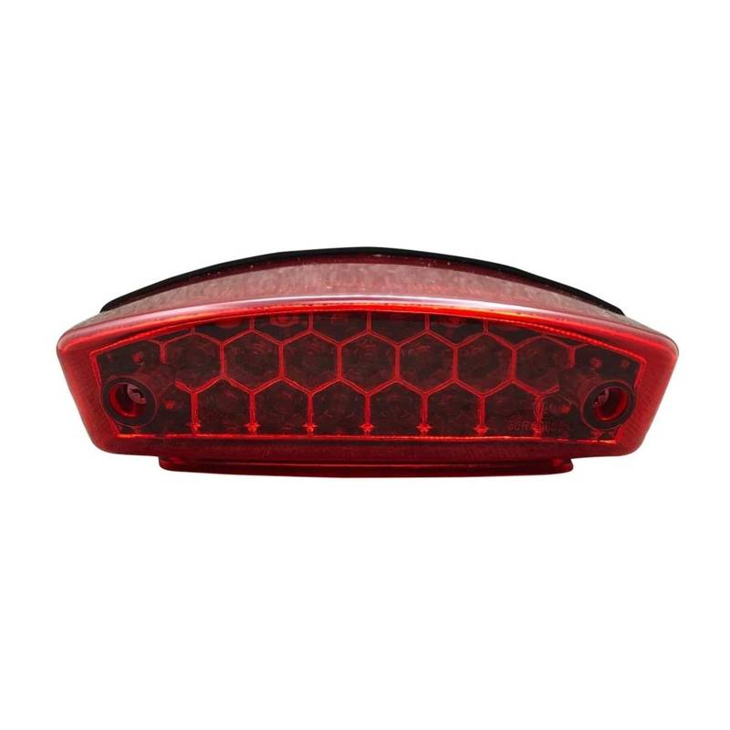 SCSTHRCRA Motorrad Bremsleuchten Für D&UCATI MONSTER M400 M750 M900 M1000 Für S4R Rücklicht 3 Draht Motorrad Bremslicht Kennzeichen Beleuchtung Fall (Red Lens) von SCSTHRCRA