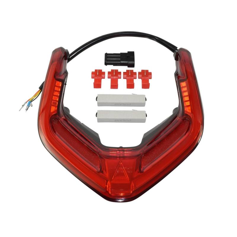 SCSTHRCRA Motorrad Bremsleuchten Für D&UCATI Panigale V2 V4 R/S V4R V4S 2018-2023 Motorrad Integrierte Blinker Rücklicht Schwanz Bremse blinker Licht (Red) von SCSTHRCRA