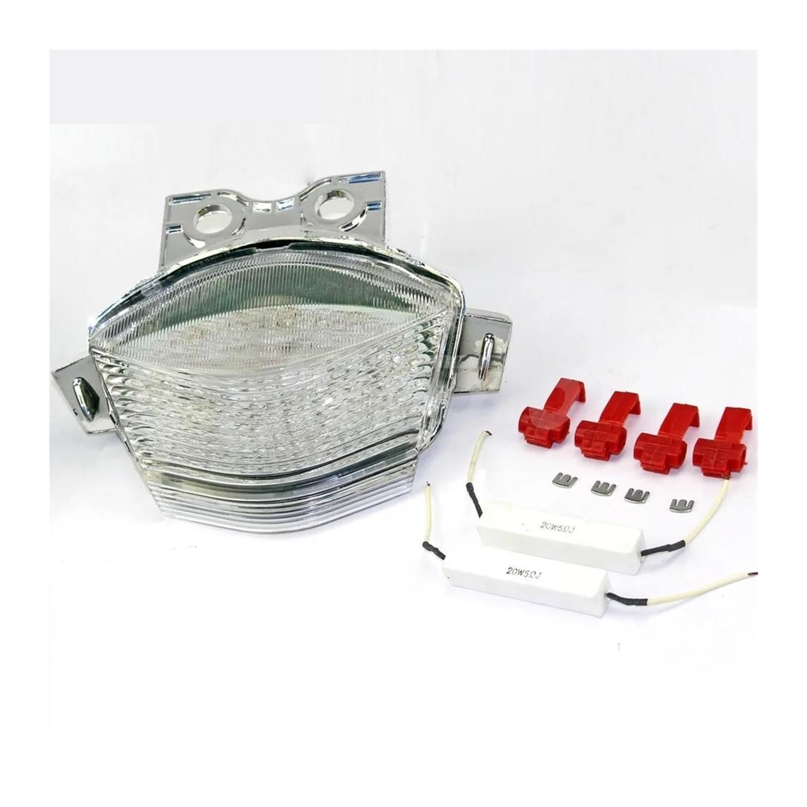 SCSTHRCRA Motorrad Bremsleuchten Für K&awasaki N&inja 650R ER6N ER6F 2006 2007 2008 Klar Motorrad Rücklicht Bremse Bernstein/Rot Blinker Licht (Clear) von SCSTHRCRA