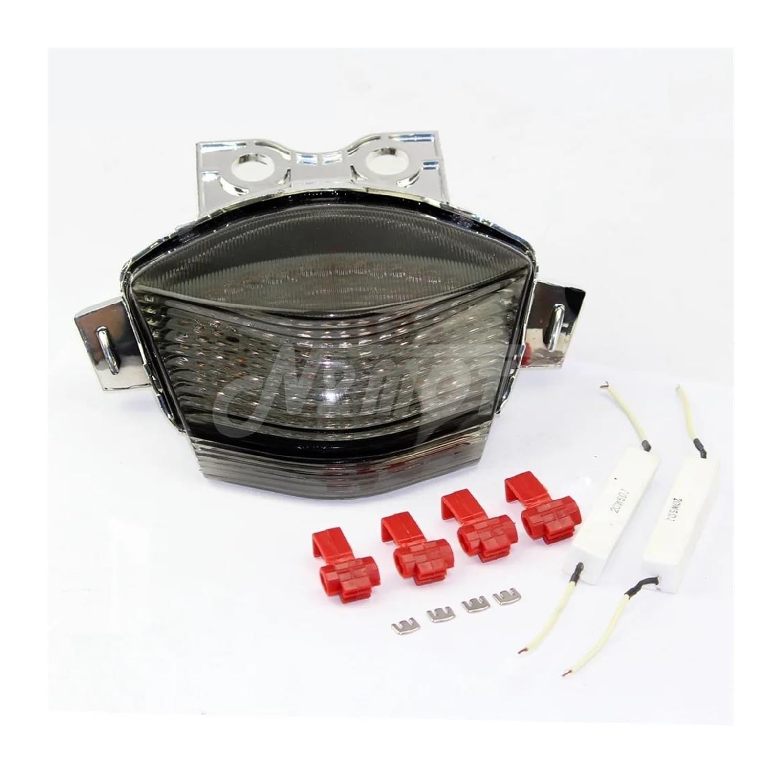 SCSTHRCRA Motorrad Bremsleuchten Für K&awasaki N&inja 650R ER6N ER6F 2006 2007 2008 Klar Motorrad Rücklicht Bremse Bernstein/Rot Blinker Licht (Smoke) von SCSTHRCRA