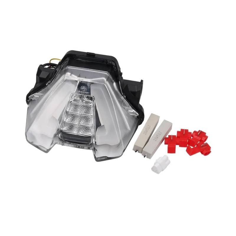 SCSTHRCRA Motorrad Bremsleuchten Für Y&amaha MT 07 MT-07 FZ07 2021-2023 Motorrad Zubehör MT07 Rücklicht Wasserdichte Bremse Hinten Lampe Ersatz Teile (Transparent case) von SCSTHRCRA