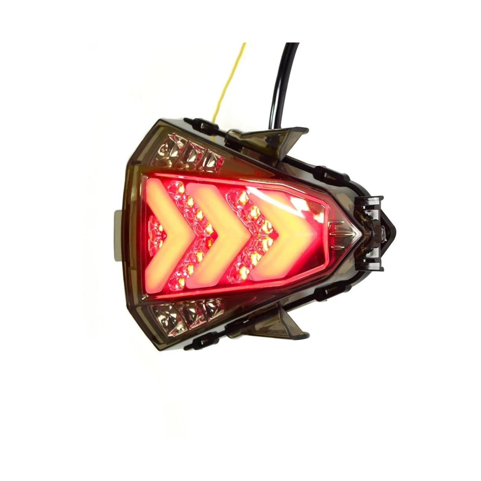 SCSTHRCRA Motorrad Bremsleuchten Für Y&amaha YZF-R15 2014–2016, Motorrad-Rücklicht, integrierte Blinker, Rücklicht (Red Yellow Light) von SCSTHRCRA