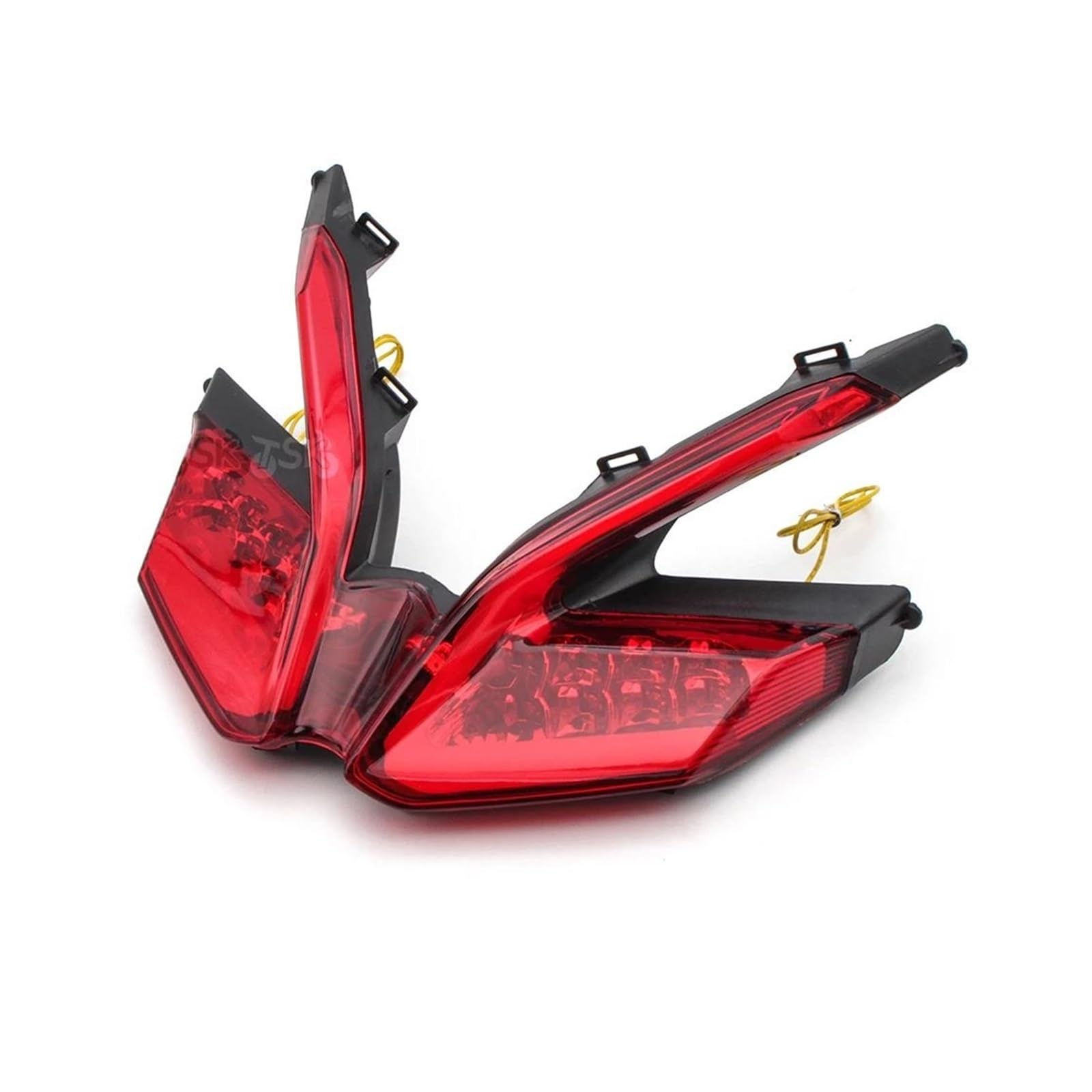 SCSTHRCRA Motorrad Bremsleuchten Motorrad-Rücklicht für D&UCATI 899 959 1199 1199S 1199R 1299 Panigale Bremsblinker integriert (Red) von SCSTHRCRA