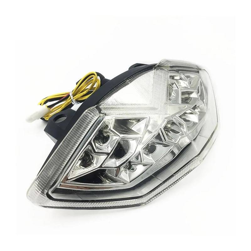 SCSTHRCRA Motorrad Bremsleuchten Rücklicht für K&awasaki Z1000 2010–2013, Z1000SX N&inja 1000 2011–2020, KLE 650, integrierte Blinkerlampe (Clear) von SCSTHRCRA