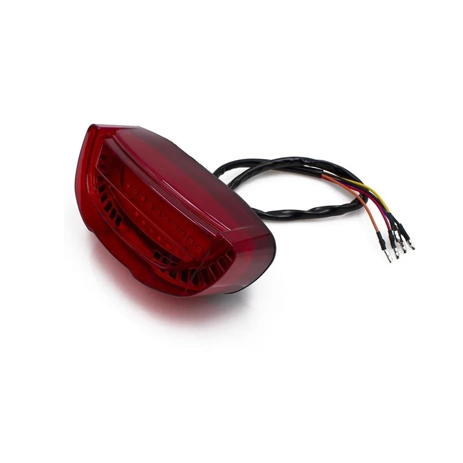 SCSTHRCRA Motorrad Bremsleuchten Zubehör Universal Für H&onda Für K&awasaki Für S&UZUKI Motorrad Sequentielle Hinten Schwanz Licht Motorrad Lenkung Licht (Red) von SCSTHRCRA