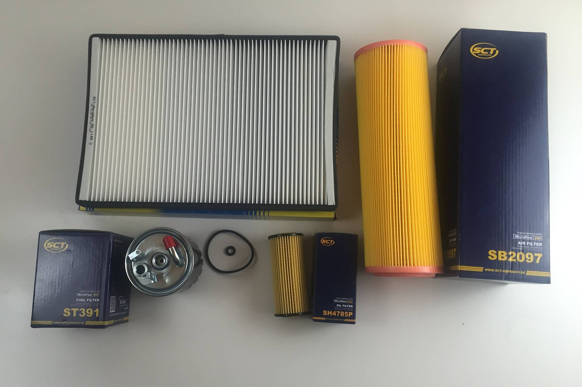 SCT GERMANY FILTER SET ÖLFILTER LUFTFILTER POLLENFILTER KRAFTSTOFFFILTER W168 VANEO CDI von SCT GERMANY