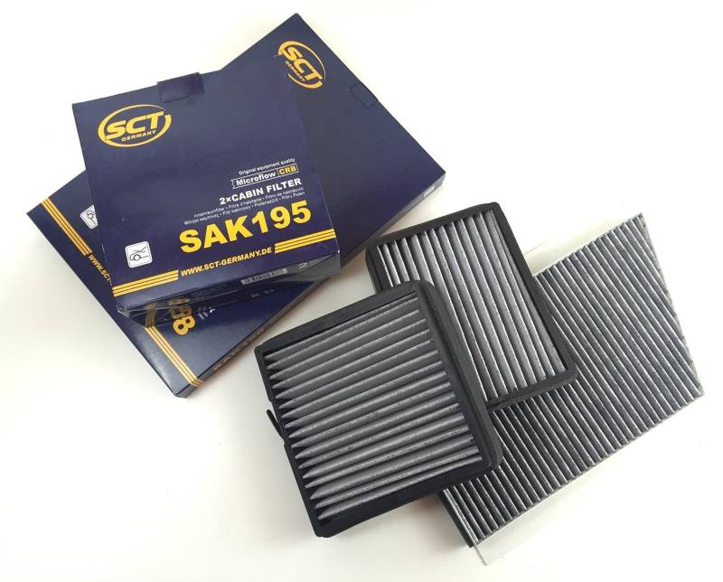 AKTIVKOHLEFILTER SET 3 x AKTIVKOHLEFILTER SCT GERMANY C-KLASSE W203 S203 CL203 von SCT Germany