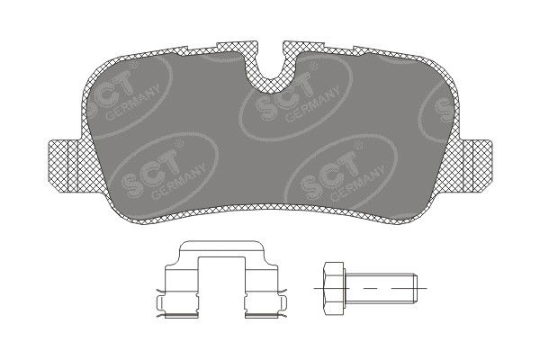 Bremsbelagsatz, Scheibenbremse Hinterachse SCT Germany SP 330 PR von SCT Germany