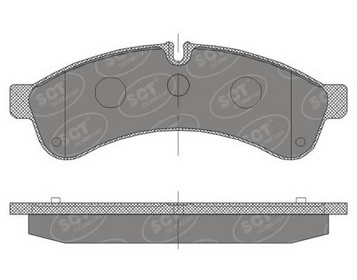 Bremsbelagsatz, Scheibenbremse Hinterachse SCT Germany SP 463 PR von SCT Germany