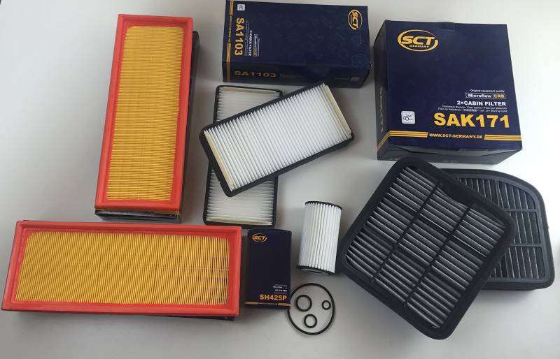 FILTER SET 7 x FILTER SCT GERMANY S-KLASSE W220 280 320 350 430 S 55 AMG von SCT GERMANY