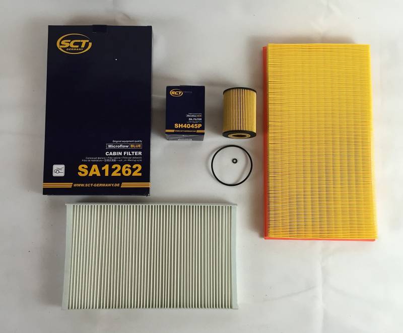 FILTER SET SCT GERMANY ÖLFILTER LUFTFILTER INNENRAUMFILTER VITO W639 120 122 CDI von SCT GERMANY