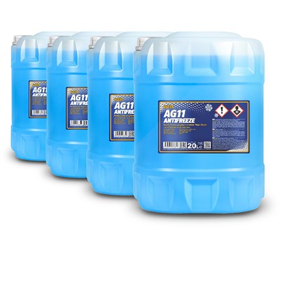 Sct - Mannol 4x 20 L Antifreeze AF12+ (-40) Longlife Kühlerfrostschutz von SCT - MANNOL