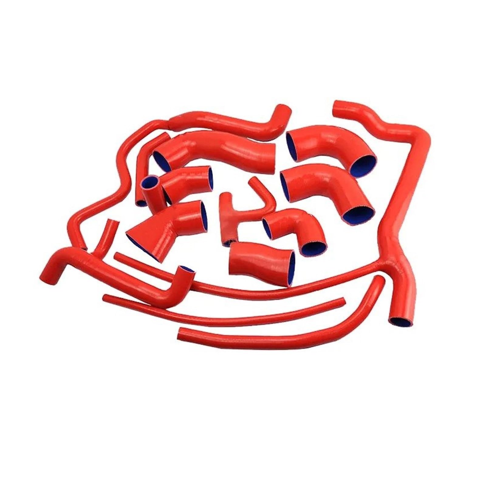 Ansaugrohr Für 1988-1993 Für VW Für Corrado G60 1.8L Für Jetta Für Golf Mk2 G60 1.8L PG W/o Kompressor Silikon Heizkörper Heizung Kühlmittel Schlauch Kit Lufteinlass(Rot) von SCUASKJ