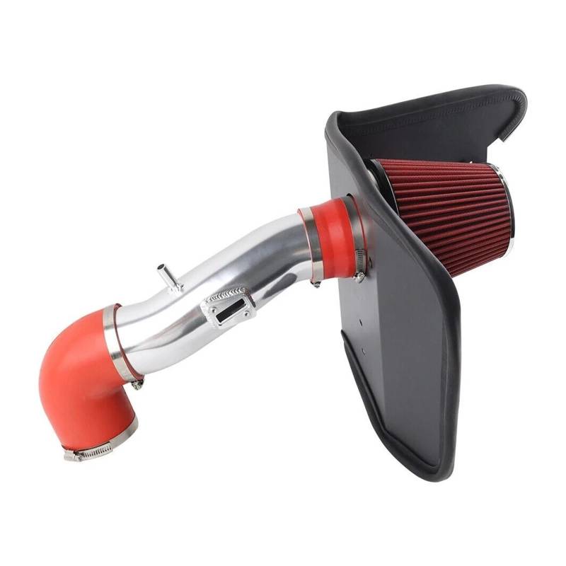 Ansaugrohr Für 2012-2015 Für Chevrolet Für Camaro 3.6L V6 Hitzeschild Cold Air Intake Induction Kit + Filter Lufteinlass(with red Filter) von SCUASKJ