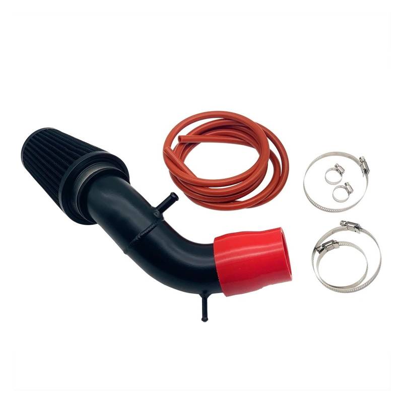 Ansaugrohr Für Abarth 500 595 695 Lufteinlass High Flow Feed System In Airbox Position Ersatz Leistung Teile Lufteinlass Kit Lufteinlass(Red Silicone Hose) von SCUASKJ