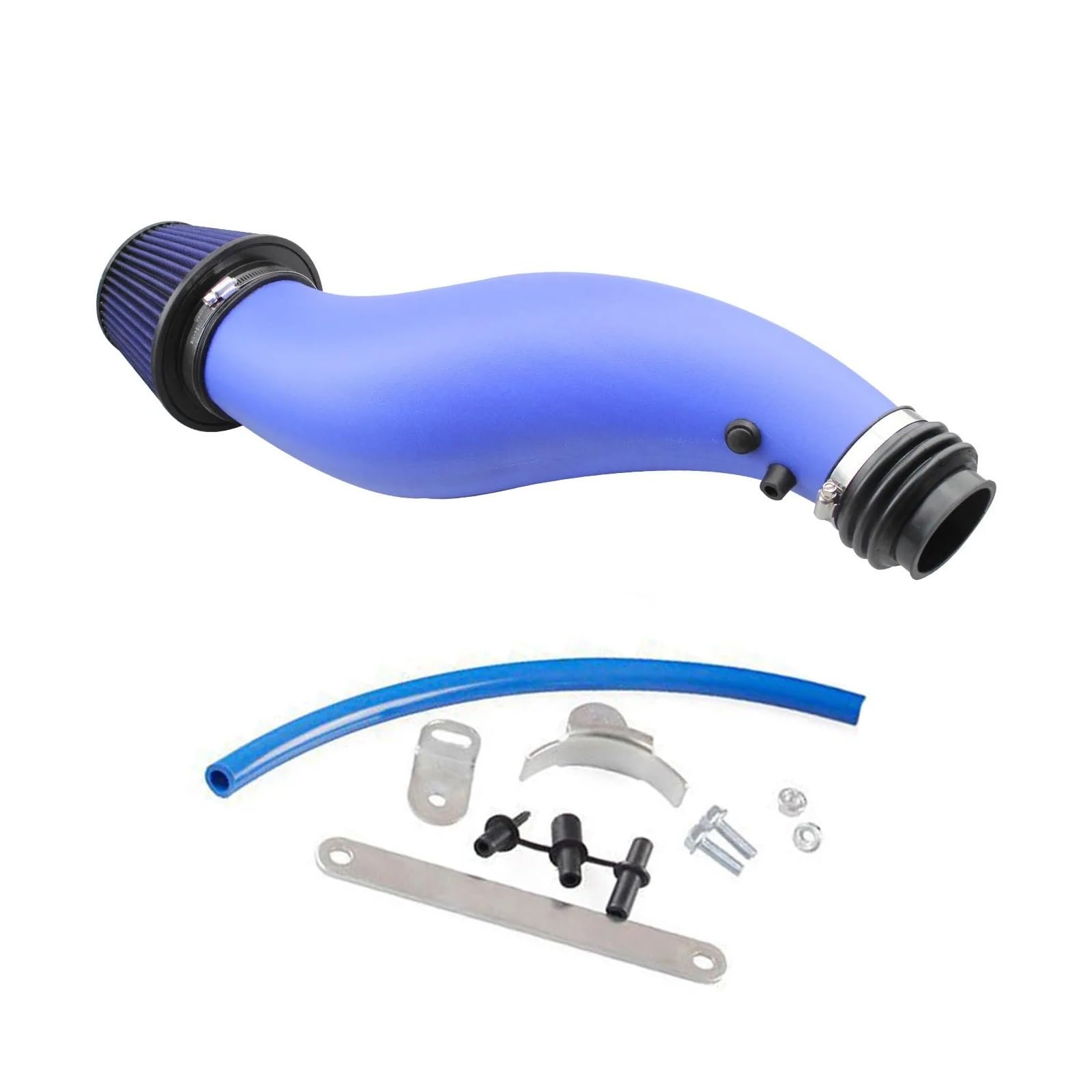 Ansaugrohr Für Civic 1992-2000 EK EG Mit High Flow Kegel Luftfilter Auto Aluminium Cold Air Intake System Starter Kit Rohr Box Carbon Kanal Lufteinlass(Blau) von SCUASKJ