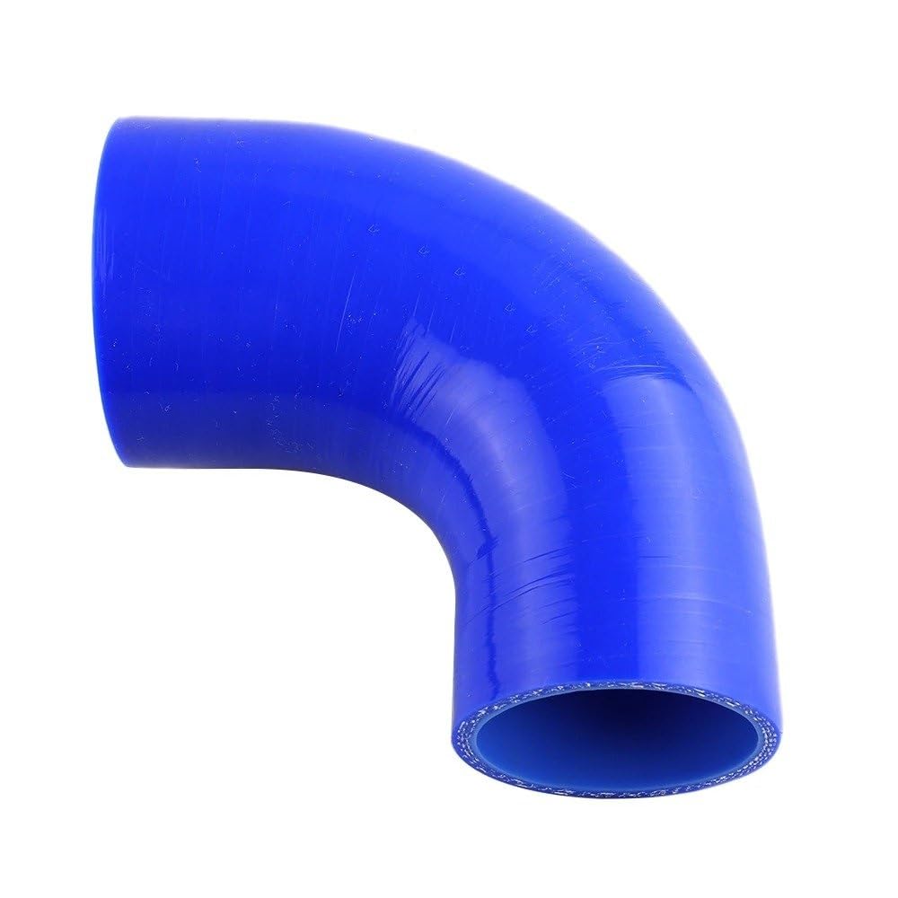 Ansaugrohr Silikon-Winkelstück 90° Schlauchverbinder Ladeluftkühler Turbo Air Intake Rohrverbinder Silikonschlauch ID 38 45 51 63 76 89mm Lufteinlass(38-45(mm)-Blue) von SCUASKJ