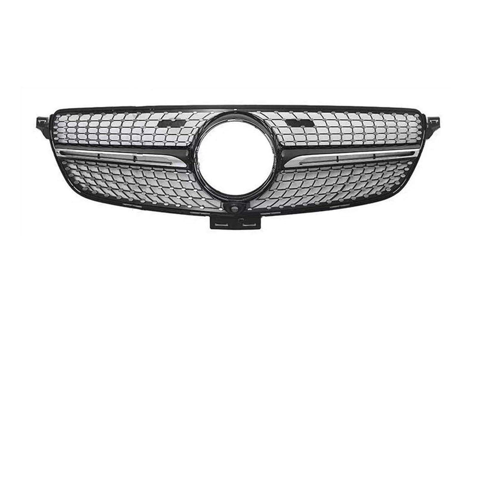 Auto Frontgrill Body Kit Frontgrill Einlassgrill GT Für GTR Diamond Für W166 Für Benz Für GLE 320 300 400 350 500 2015-2016 2017 2018 2019 Refit Front Kühlergrille(Diamond Black) von SCUASKJ