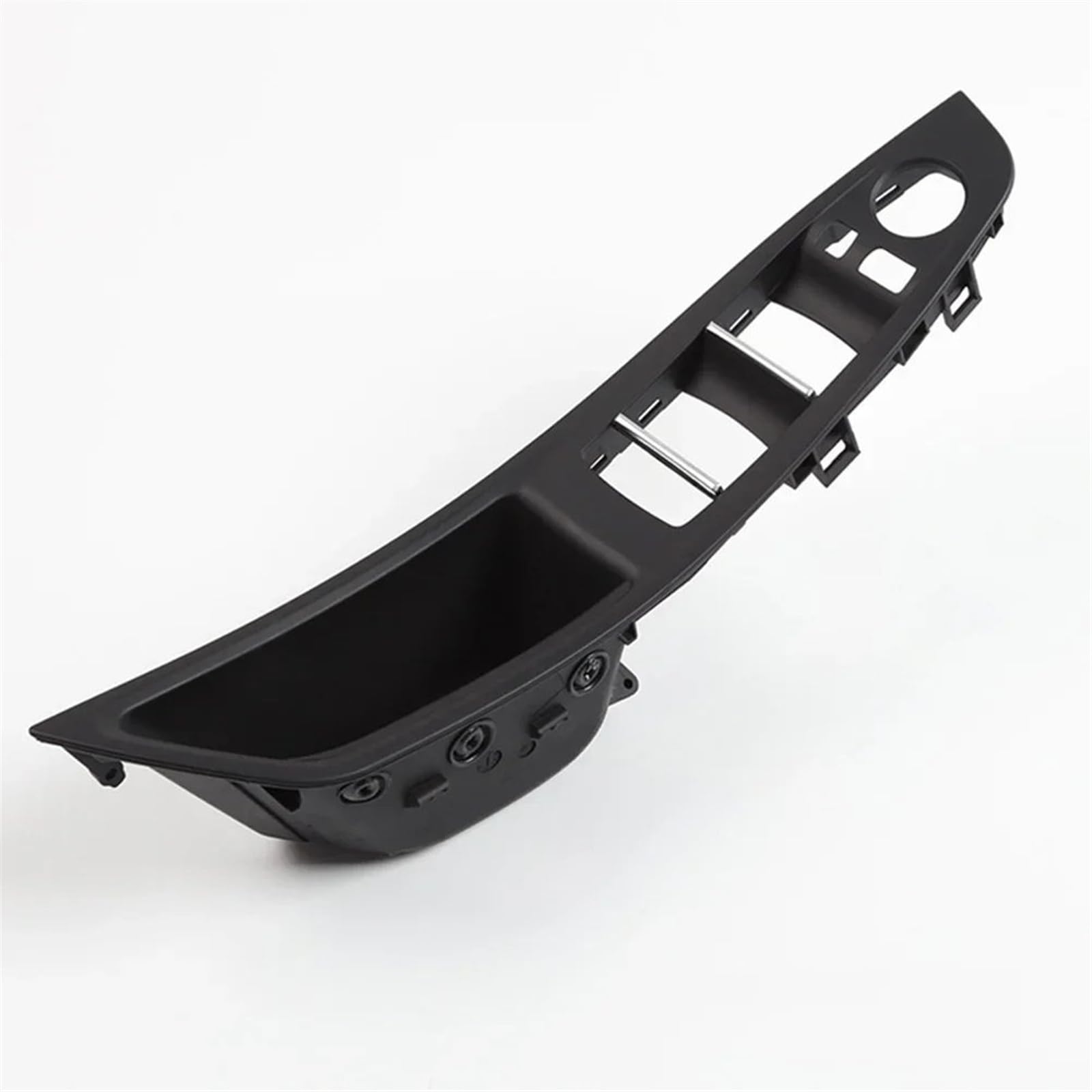 Automobilinnenraum Für Für 5 Serie Für F10 F11 F18 Auto Innen Tür Griff Panel Pull Trim Abdeckung Carbon Faser Links Hand Stick LHD Dekoration Interieurleisten(Schwarz) von SCUASKJ