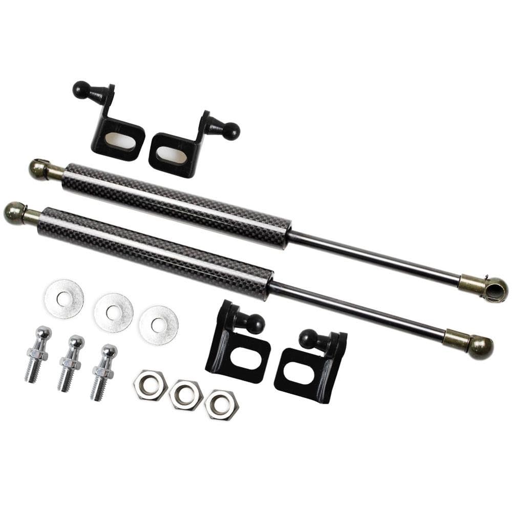 Fronthaube Gasfeder Für Daihatsu Für Terios Für Be‣go 2006-2017 2016 2015 2014 2013 2012 Fronthaube Ändern Lift Unterstützt Streben Stange Schock Dämpfer Prop Motorhauben Gasfeder(Black carbob Fiber) von SCUASKJ