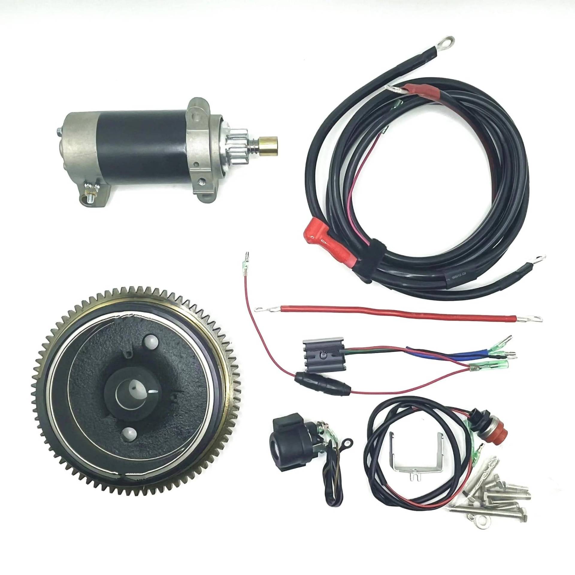 Für PARSUN Für HIDEA F20 6AH 4 Takt 20HP Außenbordmotor F20SMHA Elektrische Start Motor Schwungrad Kit Starter/Anlasser Starter Motor von SCUASKJ