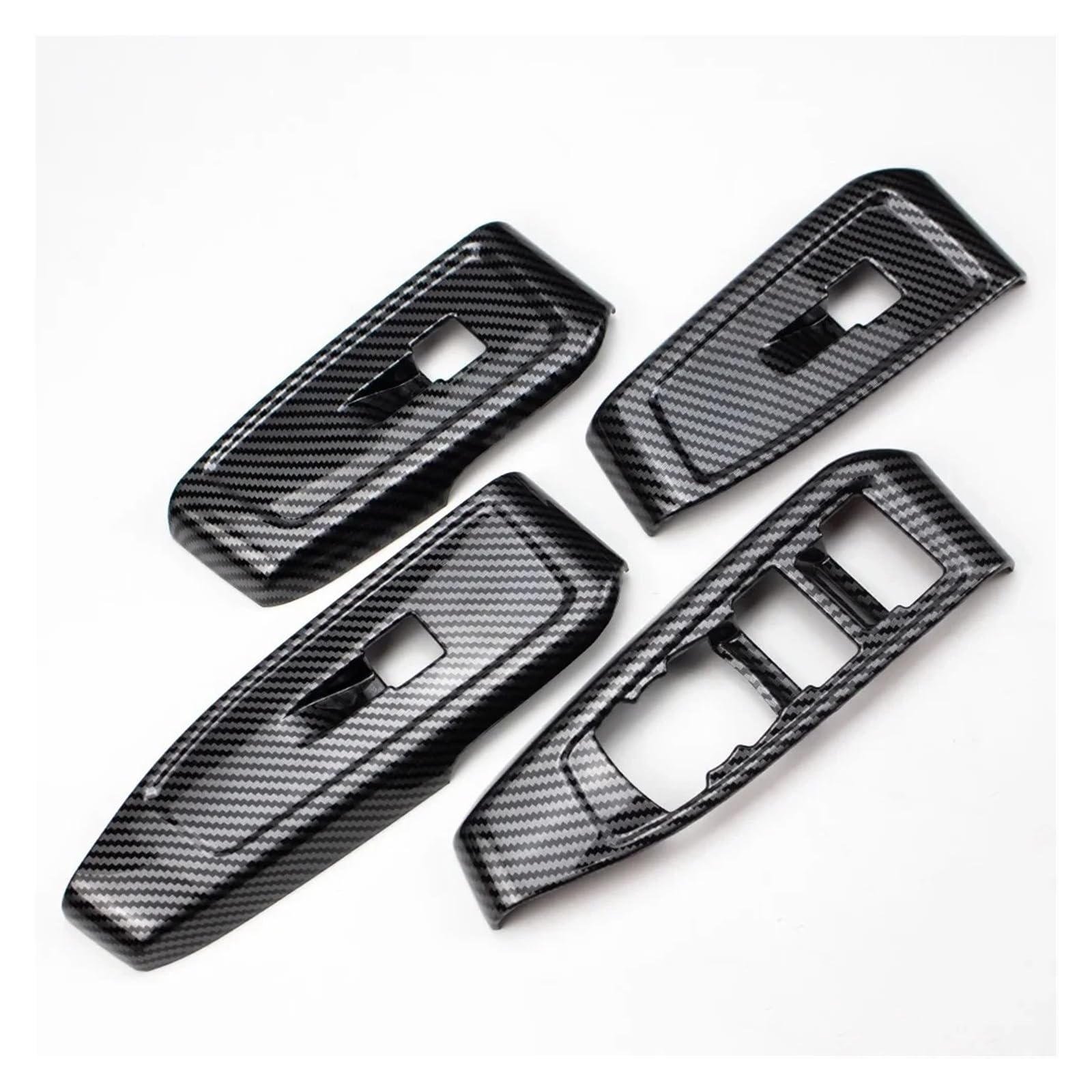 Interieur Dekor Auto Innen Abdeckung Trim Panel Dekoration Für Für Ranger T9 2023 2024 Carbon Look Auto-Innendekoration(Window Switch (LHD)) von SCUASKJ