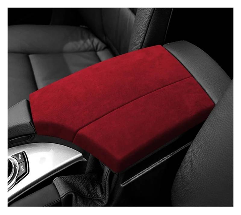 Interieur Dekor Für BMW 5 F10 E60 2006 2007 2008 2009 2010 Auto Armlehne Deckel Abdeckung Pad Mantel Shell Auto Trim Innenräume Schwarz Auto-Innendekoration(WineRed) von SCUASKJ