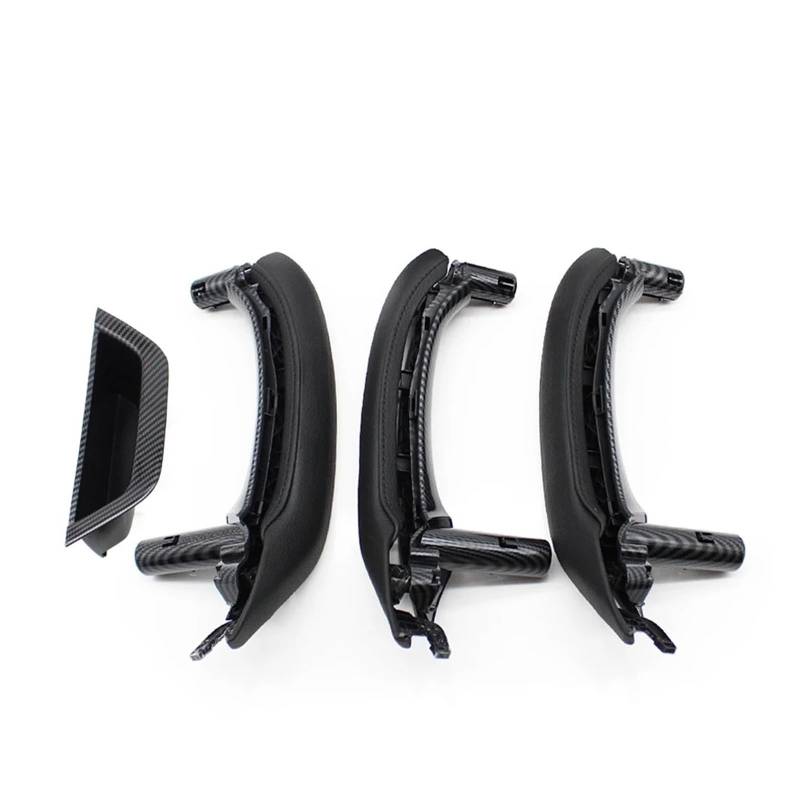 Interieur Dekor Für BMW Für X3 Für X4 F25 F26 2010-2016 LHD RHD Innen Tür Armlehne Pull Griff Aus Echtem Leder Abdeckung Vollen Satz Montage Auto-Innendekoration(LHD 7PCS Carbon) von SCUASKJ