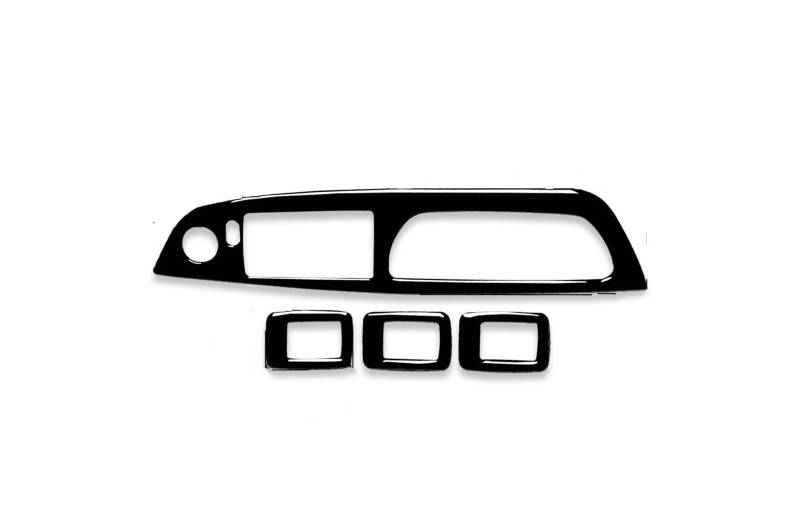 Interieur Dekor Für BMW Für X5 E70 2008-2013 Für X6 E71 2009-2014 Auto Zubehör Abs Fensterheber Schalter Taste Panel Dekoration Abdeckung Trim Aufkleber Auto-Innendekoration(Black LHD B) von SCUASKJ