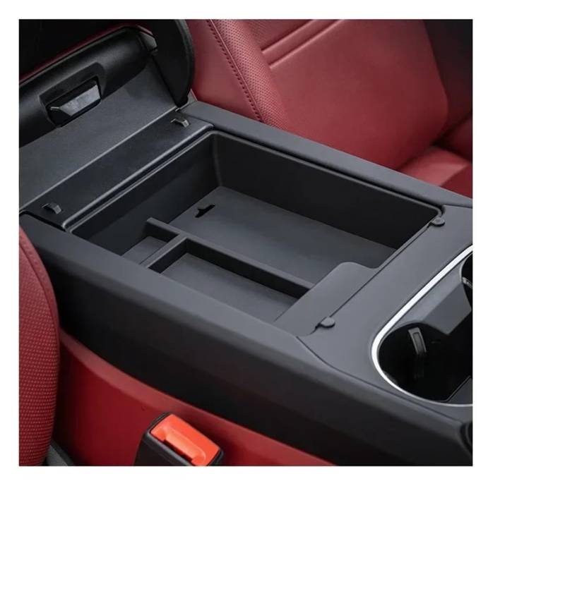 Interieur Dekor Für Cayenne 2011-2017 2018-2023 Jahr Auto Zubehör Center Console Armlehne Storage Box Halter Organizer Container Fach Auto-Innendekoration(Black 2018-2023) von SCUASKJ