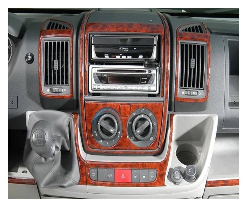 Interieur Dekor Für FIAT Für Ducato Für Jumper Für Boxer Vorne Für Torpedo Kit Innen Aufkleber Beschichtung Abdeckung Zubehör Für Torpedo Trim Automatische Getriebe Auto-Innendekoration(Aluminum) von SCUASKJ