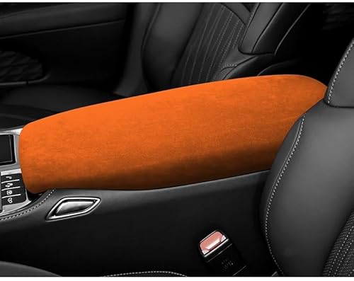 Interieur Dekor Für Lexus Für LS-LS350 LS430 LS460 LS500 LS500h LS600h 2017 2018 2019 2020 2021 2022 Armlehne Box Deckel Abdeckung Shell Pad Auto-Innendekoration(Orange) von SCUASKJ