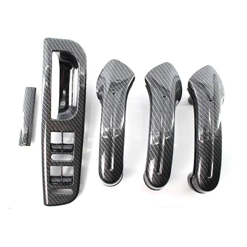 Interieur Dekor Für VW Für Bora Für Golf 4 MK4 Für Jetta 1999-2004 Carbon Faser Stil 3B1867171E Vorne Hinten Links Rechts Tür Pull Haltegriff Auto-Innendekoration(Kohlefaser) von SCUASKJ