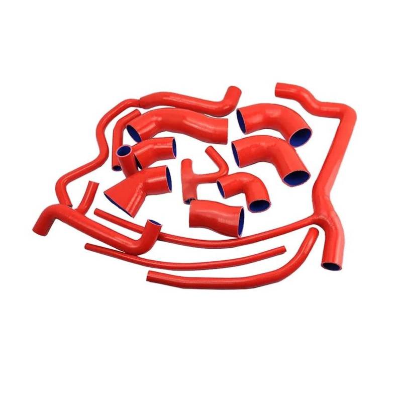 Lufteinlass Ansaugschlauch Kompressor Silikon Kühler Heizung Kühlmittel Schlauch Kit Für 1988-1993 Für Corrado G60 1,8 L Für Jetta Für Golf Mk2 G60 1,8 L PG Ohne Auto Luft Einlass(K8-99 k8-108 RED) von SCUASKJ