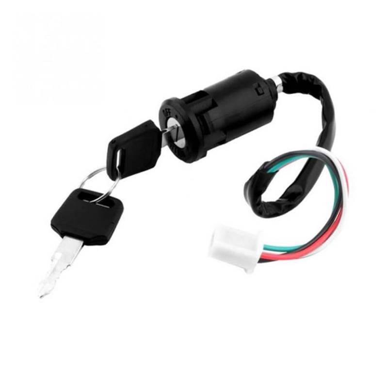 Motorrad-Zündspule Für 1/2/5pcs Universal Motorrad Zündschloss wasserdichte Elektrische Türschloss Elektrische Start ATV Schlüssel Zündspule(1 Stück) von SCUASKJ