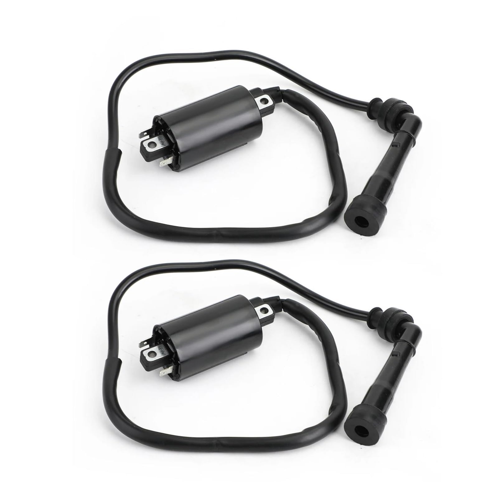 Motorrad-Zündspule Zündspulendraht-Set Mit 2 Stück Für Kawasaki Für Straßenrad EN500C EN 500 C Für Vulcan 500 Für Ltd 1996–2009 2000 2001 2002 2003 Zündspule von SCUASKJ