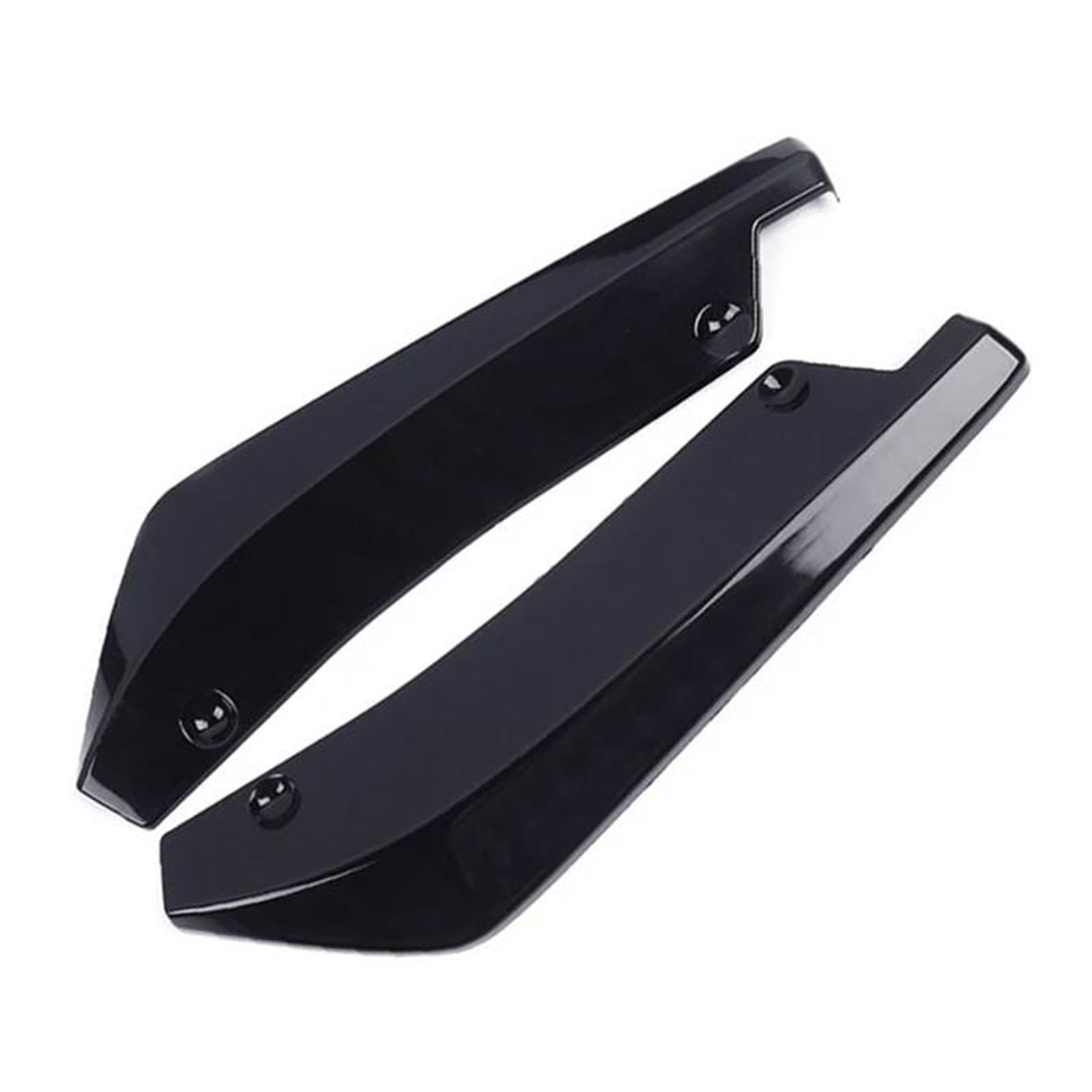 Seitenschweller 4 STÜCKE Universal Für Dodge Für Charger Für SRT Vorderseite Stoßstange Canards Splitter Fin Valence Spoiler Guards Autozubehör Splitter(Schwarz) von SCUASKJ