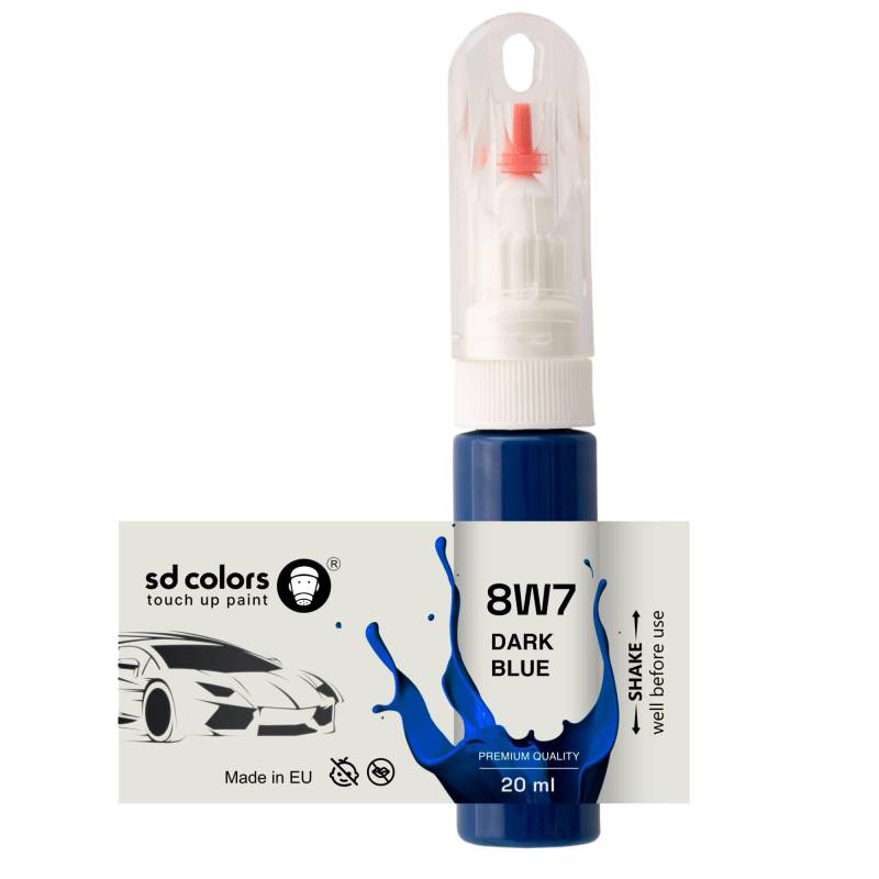 SD COLORS 8W7 Lackstift, 20 ML, mit praktischem Pinsel für die Reparatur von Kratzern von SD COLORS