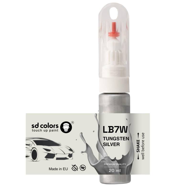 SD COLORS Ausbesserungslack LB7W B7W / B7W, 20 ML, Farbe silberfarben von SD COLORS