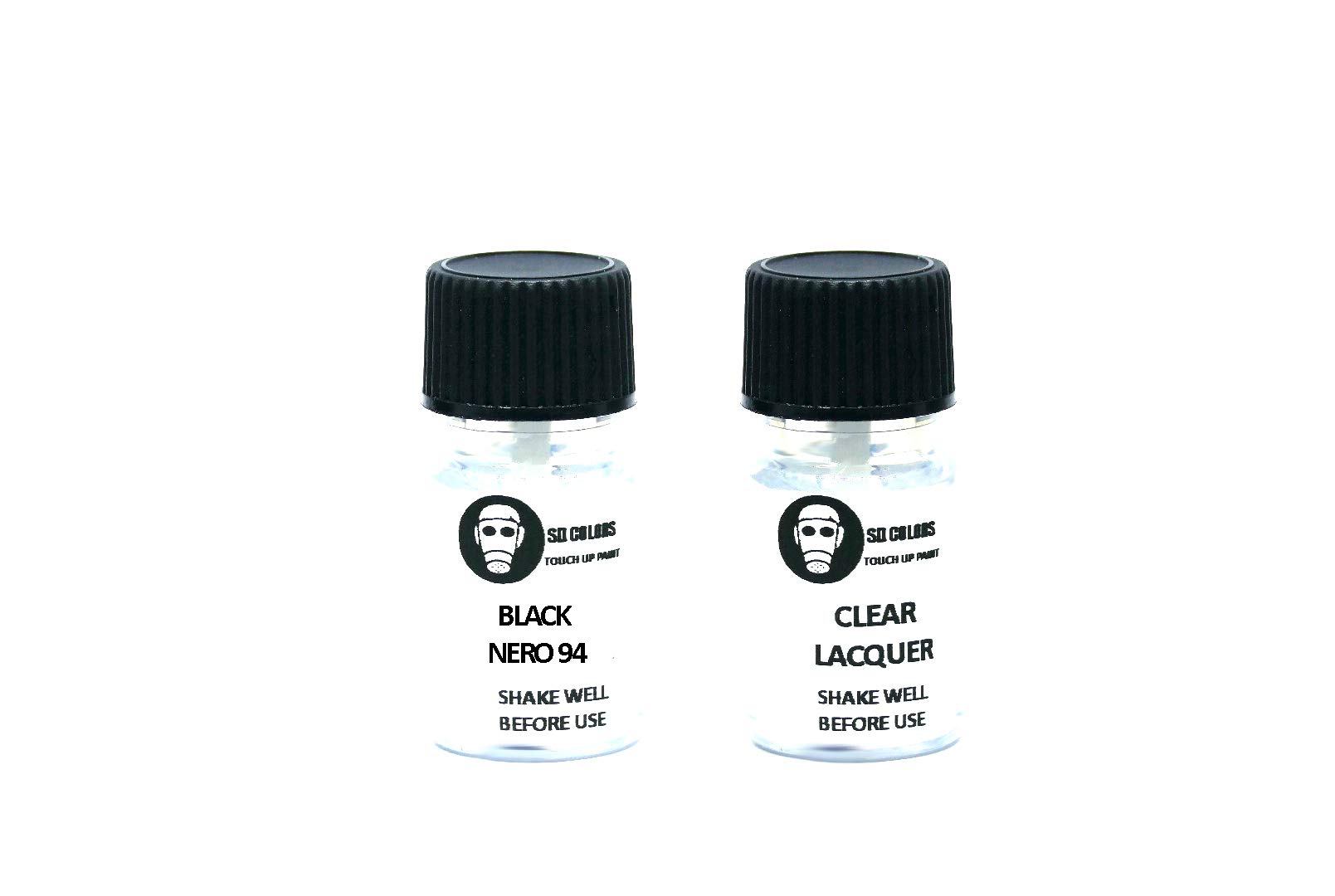 SD COLORS Black Nero 94 Lackreparaturfarbe, 15 ML, für Motorrad, Roller (Farbe + Lack) von SD COLORS