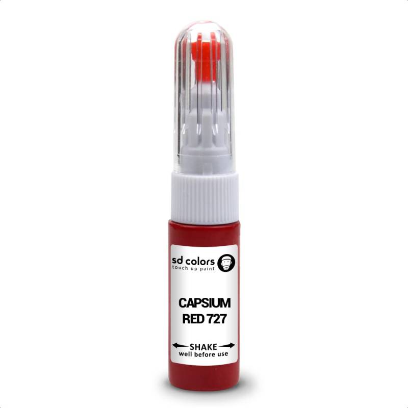 SD COLORS Capsium Red 727 Reparaturset für Renault, 20 ML, Farbcode 727 Capsium Red von SD COLORS