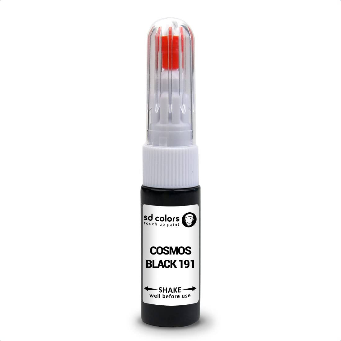 SD COLORS Cosmos Black 191 Ausbesserungslackstift für Mercedes, 20 ML, Farbcode 191 Cosmos Black von SD COLORS