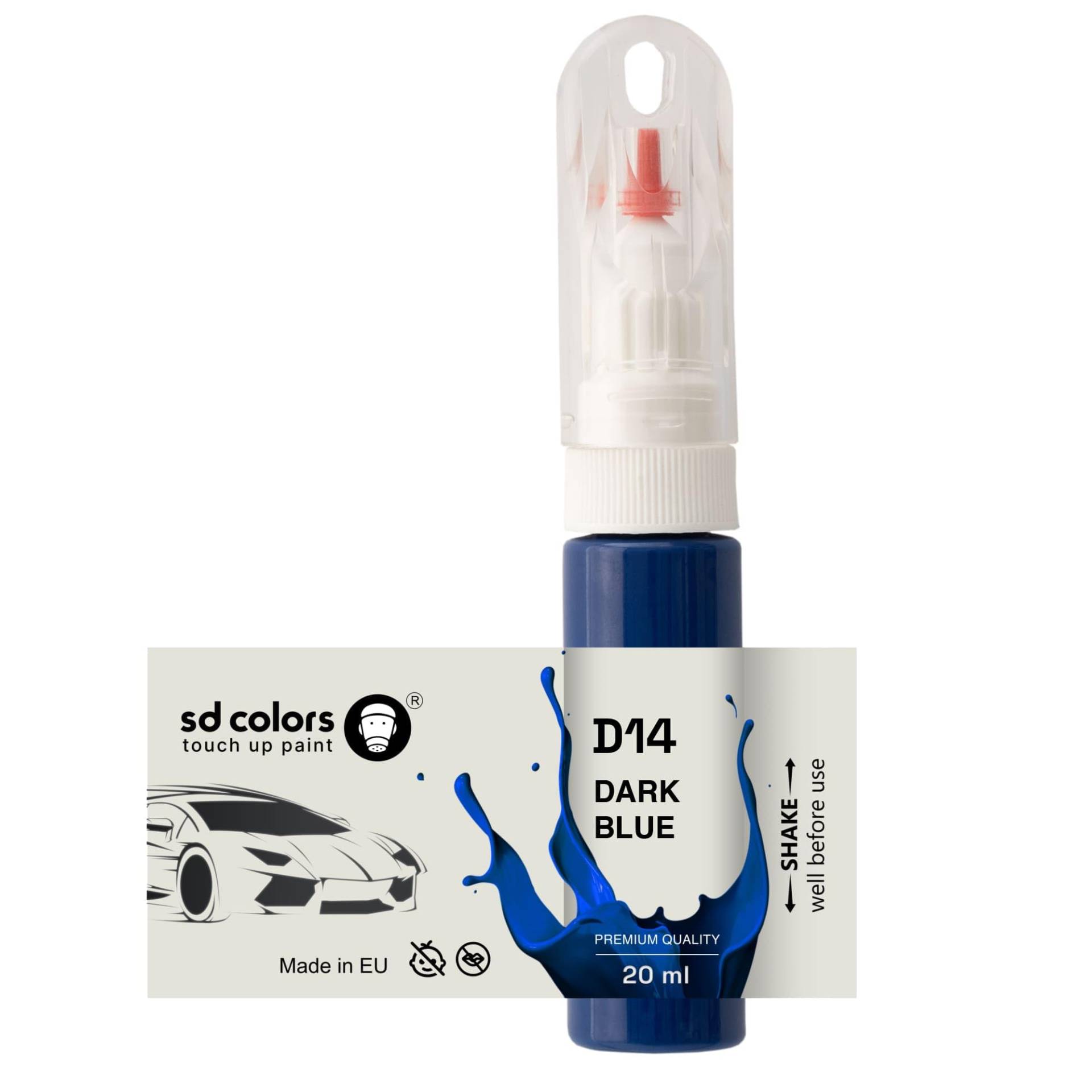 SD COLORS D14 Ausbesserungslack, 20 ML, praktischer Pinsel für die Reparatur von Kratzern von SD COLORS