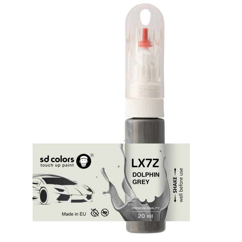 SD COLORS Dolphin Grey LX7Z Ausbesserungslack, 20 ML, praktischer Pinsel zur Reparatur von Kratzern (Farbe und Farbe) von SD COLORS