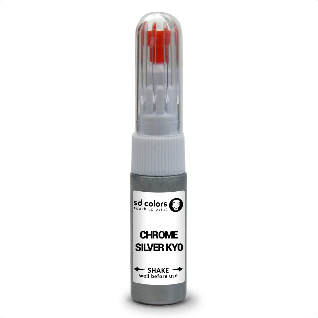 SD COLORS KY0 Ausbesserungslackstift-Reparaturset, 20 ML, Chrom-Silber von SD COLORS