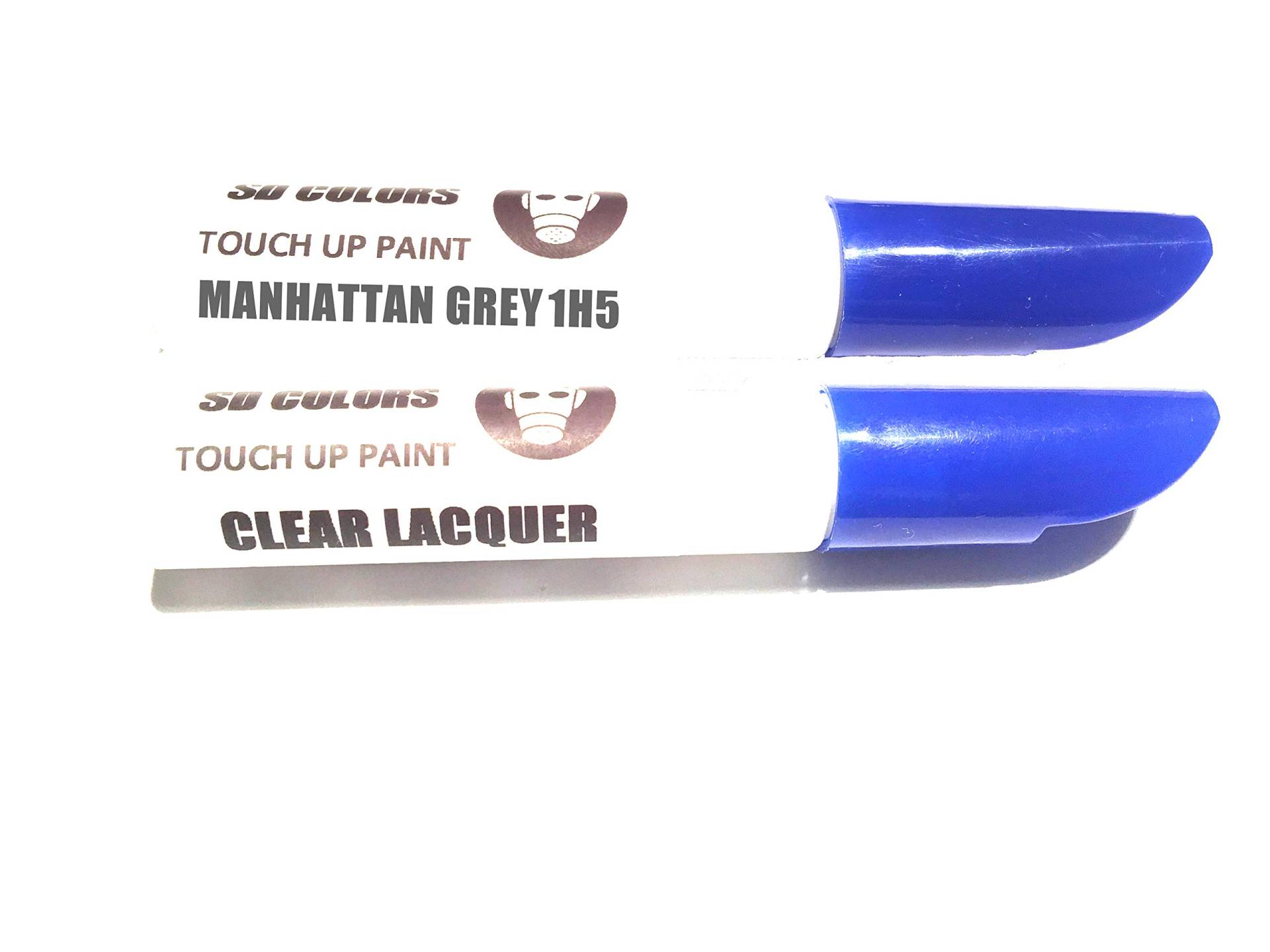 SD COLORS 12 ml Touch-Up-Farbe, Klarlack und Grundierung mit Pinsel - Manhattan Grey (1H5) - Kompatibel mit Toyota - Kratzer, Chips und Lackreparatur von SD COLORS