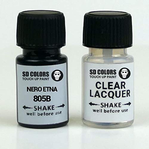 SD COLORS Nero ETNA 805B 805 Lackreparaturfarbe, 15 ML, Farbcode 805B 805 Nero ETNA (Farbe + Lack) von SD COLORS