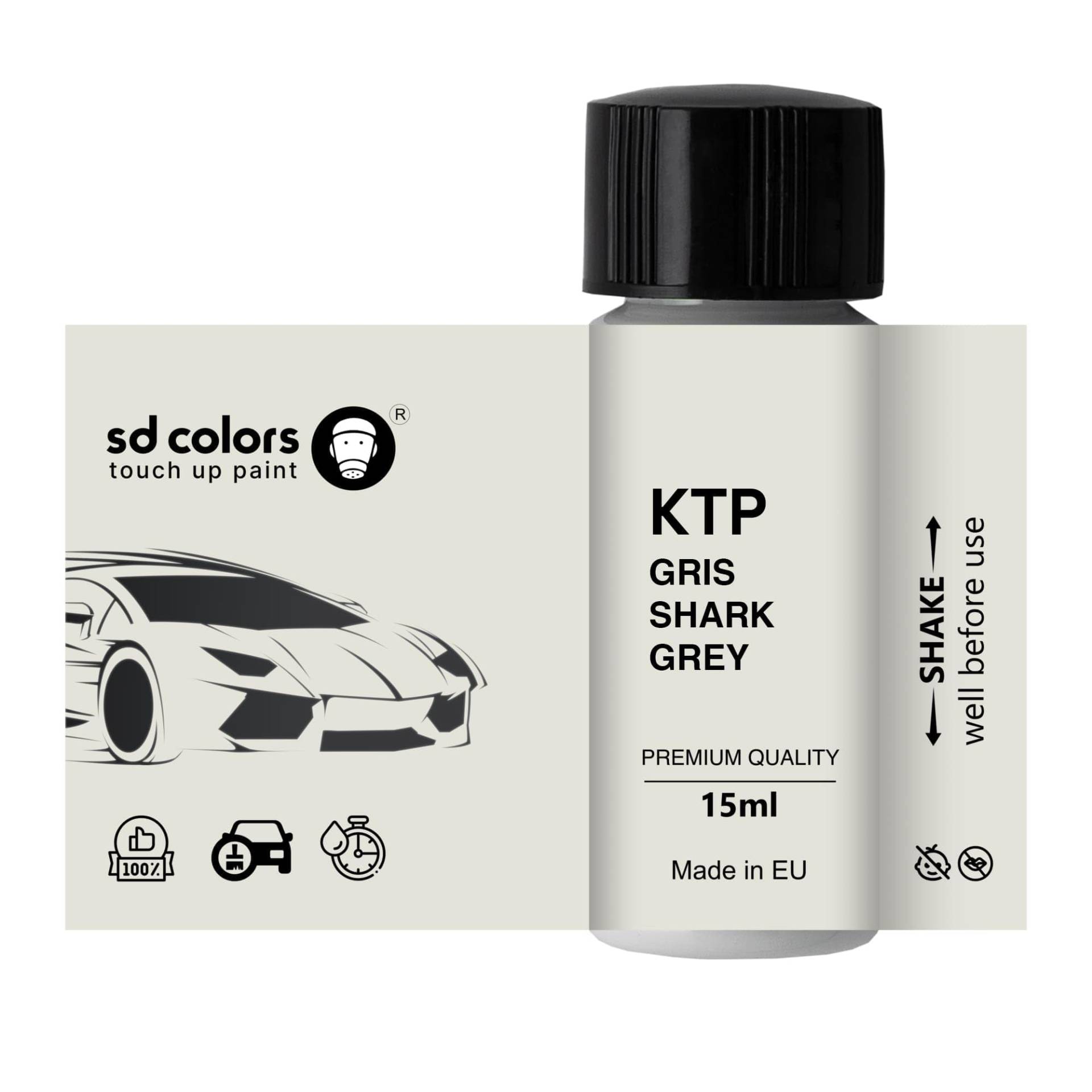 SD COLORS Neue lackstift GRIS HAI GRAU KTP Reparatur KRATZEN 15 ml (Farbe) von SD COLORS